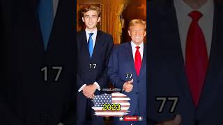 Donald Trump & Barron Trump Age Evolution 🇺🇸 | From Baby to 20 Years Old (2006–2026) 😱 #shorts