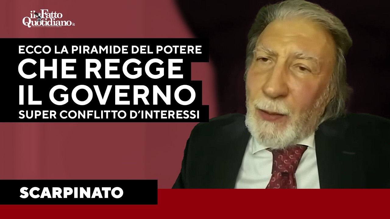 Scarpinato racconta la piramide di potere del governo: 