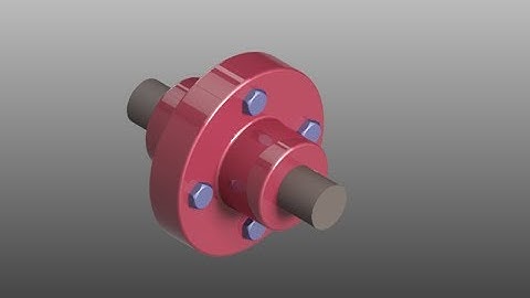 Flange Coupling Unprotected Type | Autocad 3D | Machine Drawing Assembly