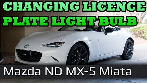 How to change the licence plate light bulb ★ ND MX-5 Miata ★