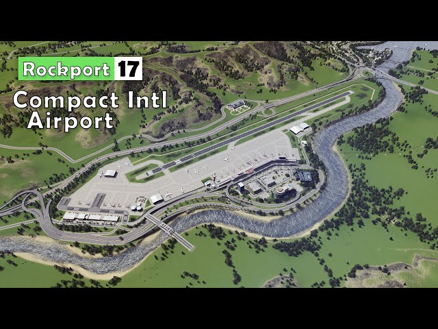Building an Airport in a Tight Spot | Cities Skylines : Rockport 19 class=