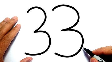 How to Draw a Bird Using Number 33 — Step by Step (Easy!)