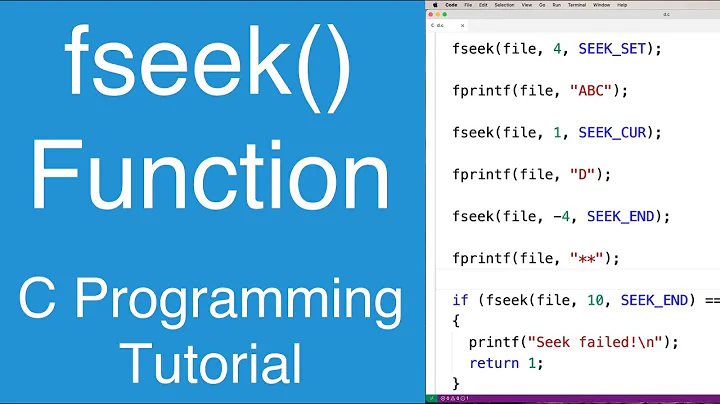 fseek() Function | C Programming Tutorial