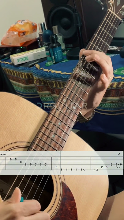 Lepaskan Diriku (acoustic guitar solo) jika fret gitar kamu tidak sampai ke nada tinggi