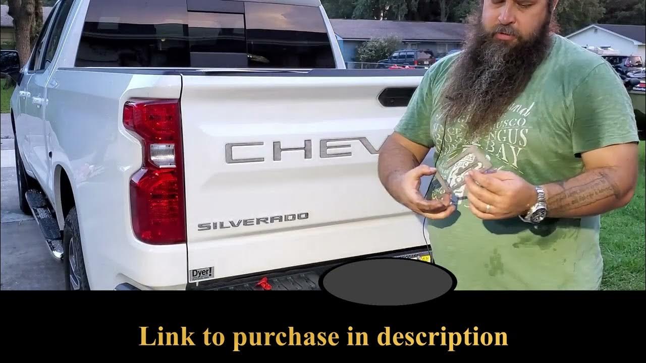 Installing BDTrims tailgate letters on 2021 Chevy Silverado YouTube