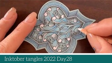 Inktober tangles 2022 Day28 / インクトーバー　タングルス 28日目