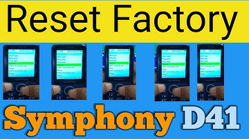 Symphony D41 Reset factory all seeting ।