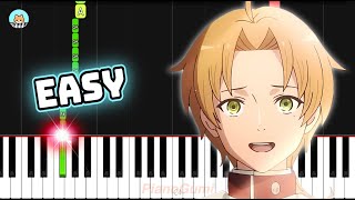 Mushoku Tensei Season 2 OP 2 - "On the Frontline" - EASY Piano Tutorial & Sheet Music