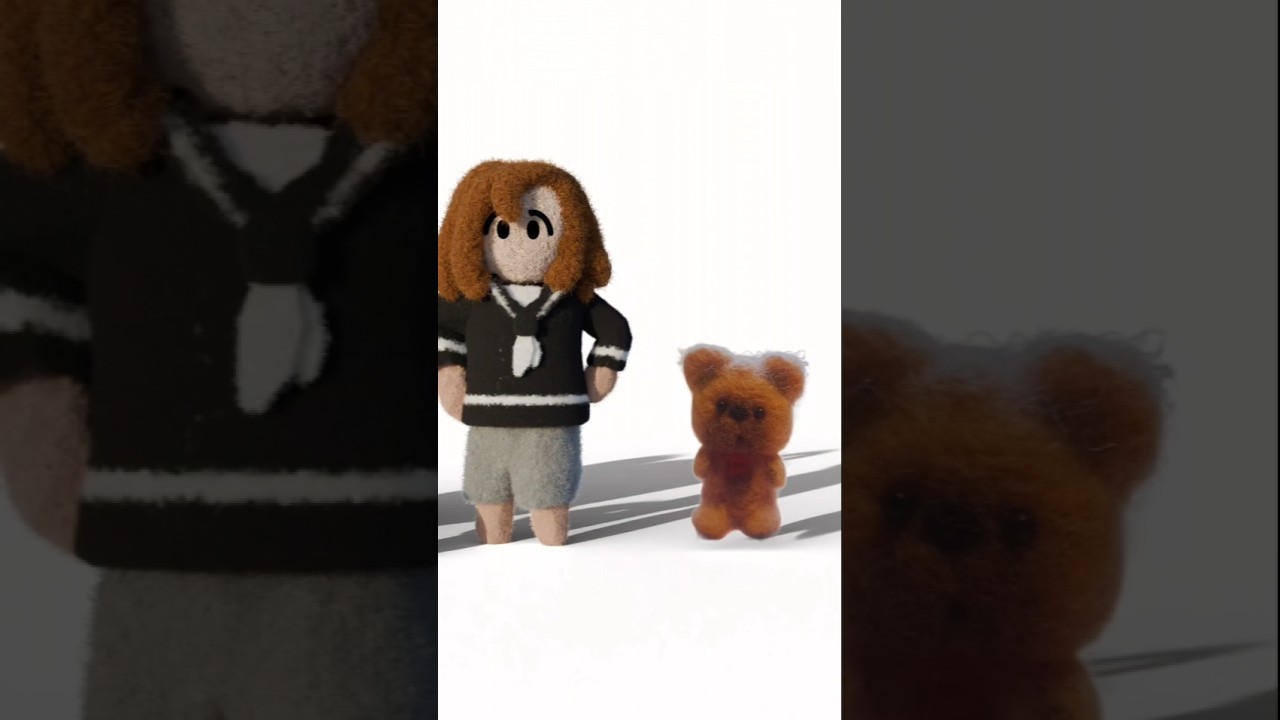 the bear has a 5 second headstart in this race! #animation #shorts