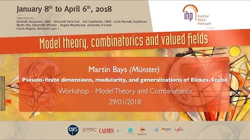 Pseudo-finite dimensions, modularity, and generalisations of Elekes–Szabo