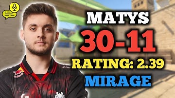 🔥 MATYS (30-11) RATING: 2.39 | EU FACEIT (MIRAGE) +VOICE | CS2 POV