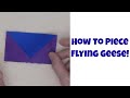 How to Piece Flying Geese - Quilting Basics for Beginners Tutorial with Leah Day