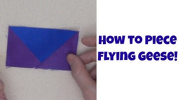 How to Piece Flying Geese - Quilting Basics for Beginners Tutorial with Leah Day