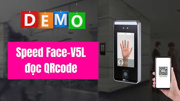 Đầu đọc khuôn mặt SpeedFace V5L đọc mã QRCode - Demo