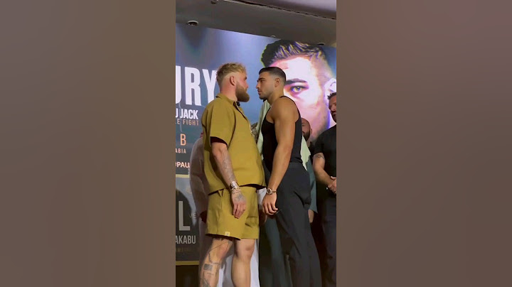 Veja a ENCARADA entre Jake  Paul e Tommy Fury #boxing