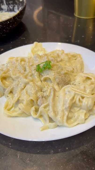 مكرونة وايت صوص 😋👌