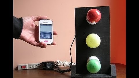 App. BlueTerm. Control remoto Bluetooth de un semáforo desde el teléfono móvil, hasta 10 metros