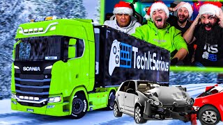 ΤΡΑΚΑΡΑΜΕ ΣΤΑ ΧΙΟΝΙΑ!😂| Euro Truck Simulator 2 |#34|