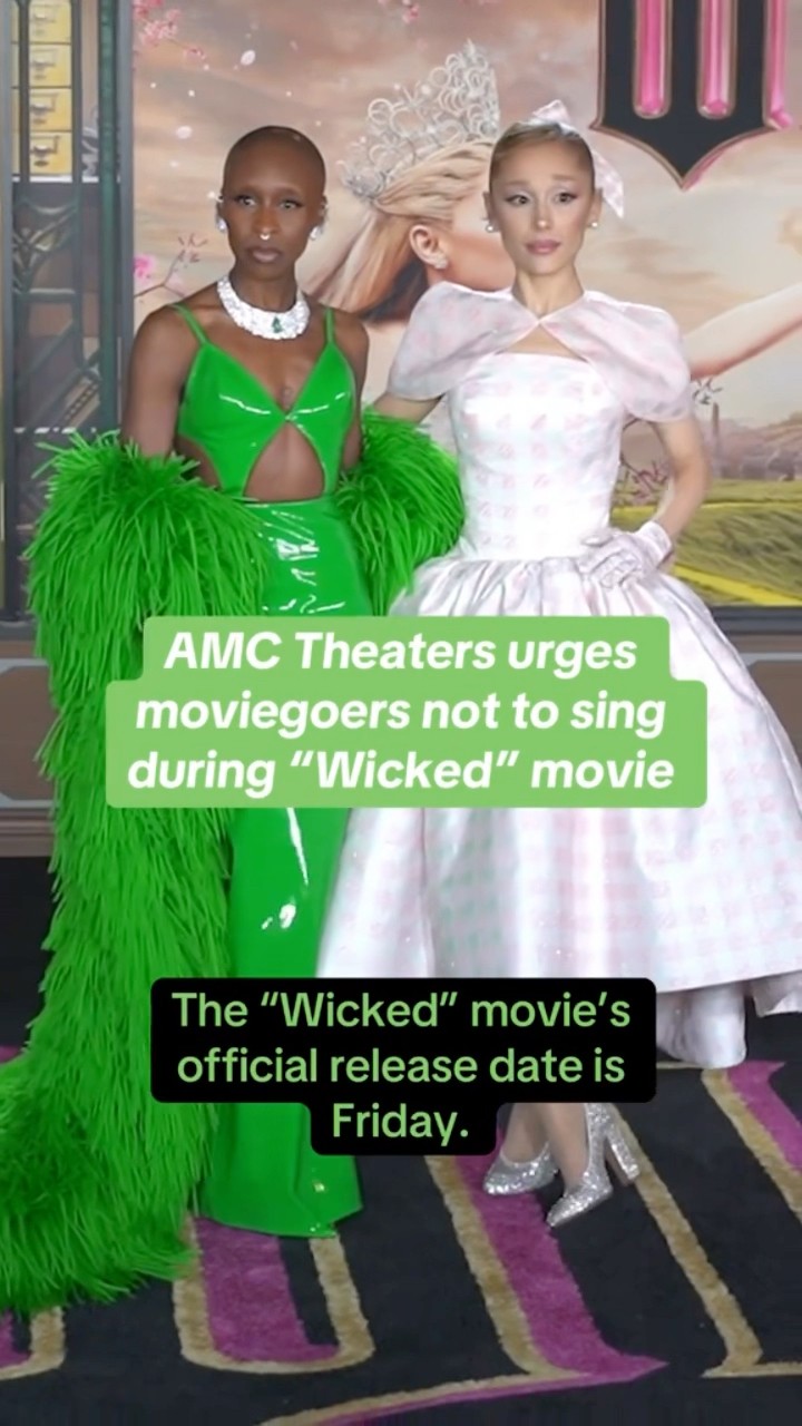 AMC theaters urge “Wicked” moviegoers not to sing #shorts (edited)