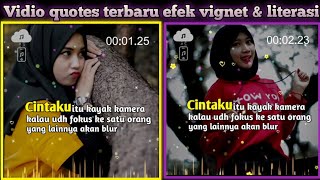 vidio quotes efek literasi & vignet || terbaru 2k20