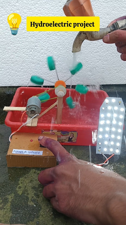 Water electric generator #motor #project #electric project #generator