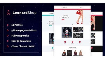 LeonardShop - E-Commerce and Blog PSD Theme | Themeforest Website Templates and Themes