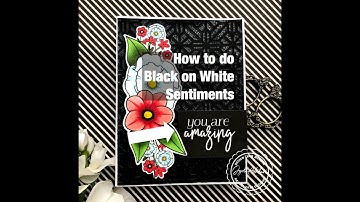 How to convert digital sentiments to white on black/ Silhouette Cameo Tutorial