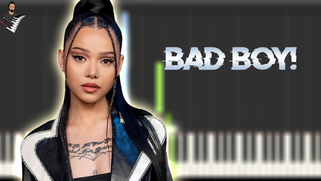 Bella Poarch Bad Boy! Instrumental Piano Tutorial / Partitura