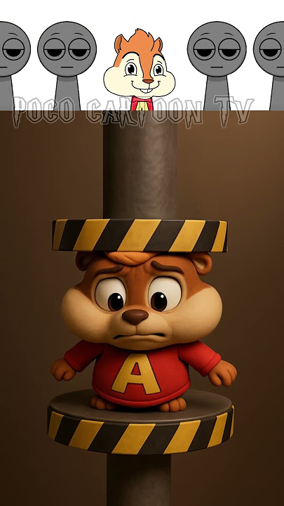 Alvin Chipmunks Sprunki OCS - Can Survive hydraulic Press Pressure?