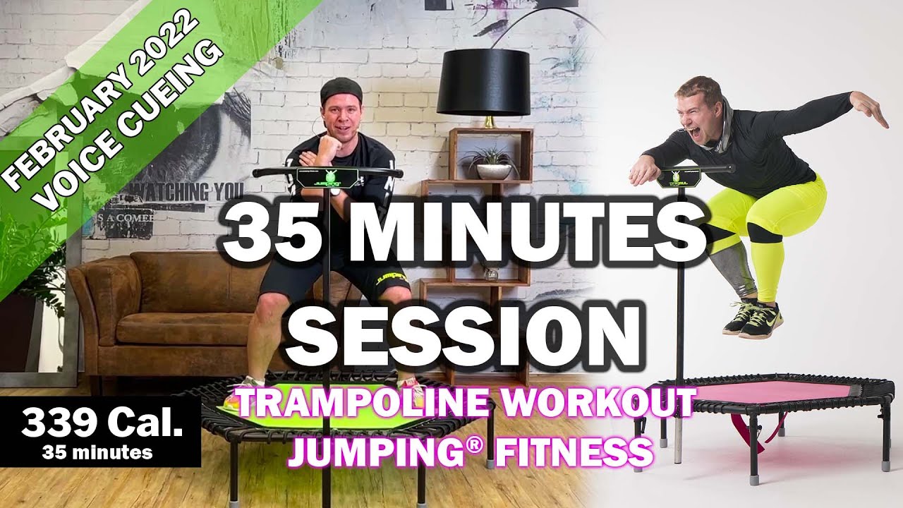 kone Adept binde 35 minutes trampoline session February 2022 - Jumping® Fitness [VOICE  CUEING] - YouTube