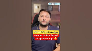 RRB PO Interview Questions #rrbpointerview #shorts #oliveboard