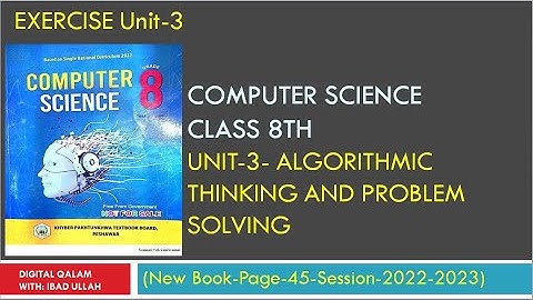 EXERCISE-UNIT-3- ALGORITHMIC THINKING AND PROBLEM SOLVING