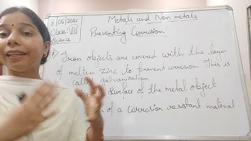 Class VIII Science 08 06 2021 by Ms Mridulata Upadhyay Chapter 4 Metals and Non Metals