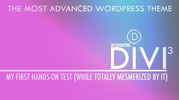 How to build wordpress websites easy with DIVI