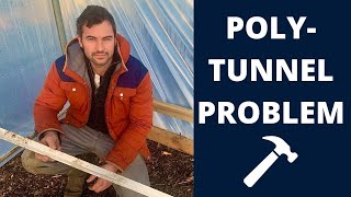POLYTUNNEL aluminium BASE RAIL PROBLEM: First Tunnels polytunnel build for  OFF GRID family - YouTube