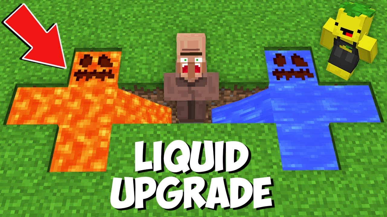 What happens IF YOU COMBINE A VILLAGER WITH LAVA VS WATER GOLEM LIQUID ...
