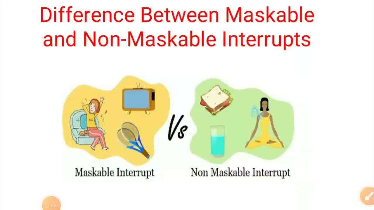 Difference bw maskable and unmaskable interrupts operatingsystem 