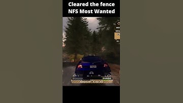 Cleared the fence NFS Most Wanted #shorts
