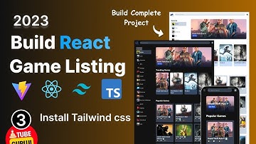 #3 Build Game Listing app with React js Tailwind CSS, Vite : Install Tailwind css in React