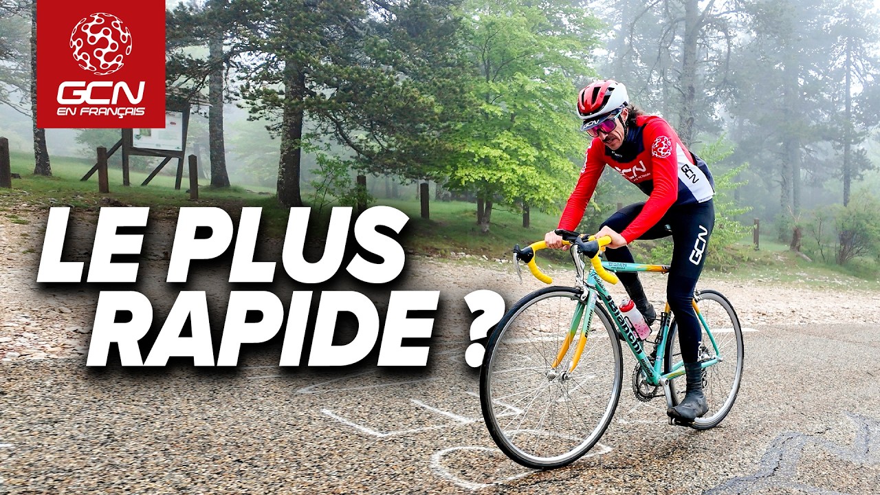 Le Ventoux avec un vieux vélo contre le dernier Canyon Endurace