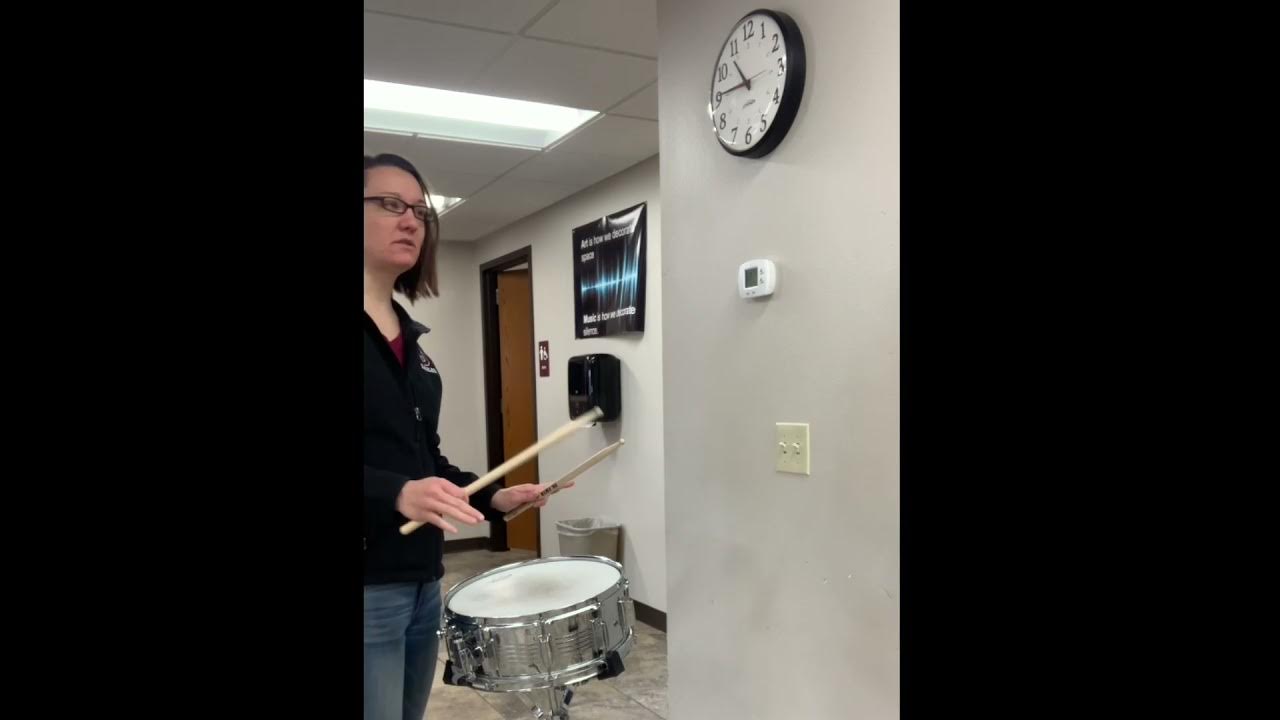 Snare Drum Buzz Roll Clock Exercise PVCC Percussion YouTube