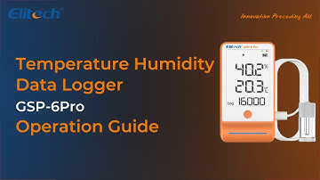 Elitech GSP-6Pro Full Upgrade📲Temperature & Humidity Data Logger, Bluetooth Real-time Monitoring
