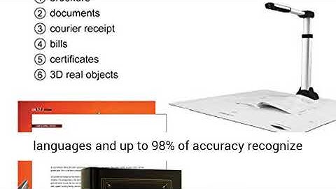 eloam Document Camera with HD CMOS Sensor and OCR Function Time Shooting for Office,