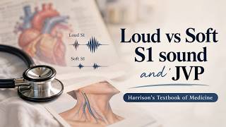 First Heart Sound: Loud and Soft S1 sound| JVP | Harrison’s medicine screenshot 4