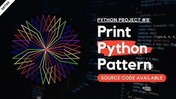 How to Print Patterns in Python using turtle module | Python Project 1i - with source code explained