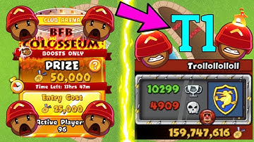 I found the TOP 1 PLAYER in BFB Colosseum and THIS is what happened... (BTD Battles)