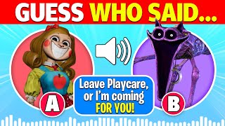 Can You Guess WHO SAID IT? POPPY PLAYTIME CHAPTER 3 VOICE LINES | SMILING CRITTERS | CATNAP & DOGDAY