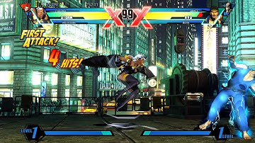 Ultimate Marvel vs. Capcom 3 - Wolverine, Storm, and Phoenix Arcade Playthrough
