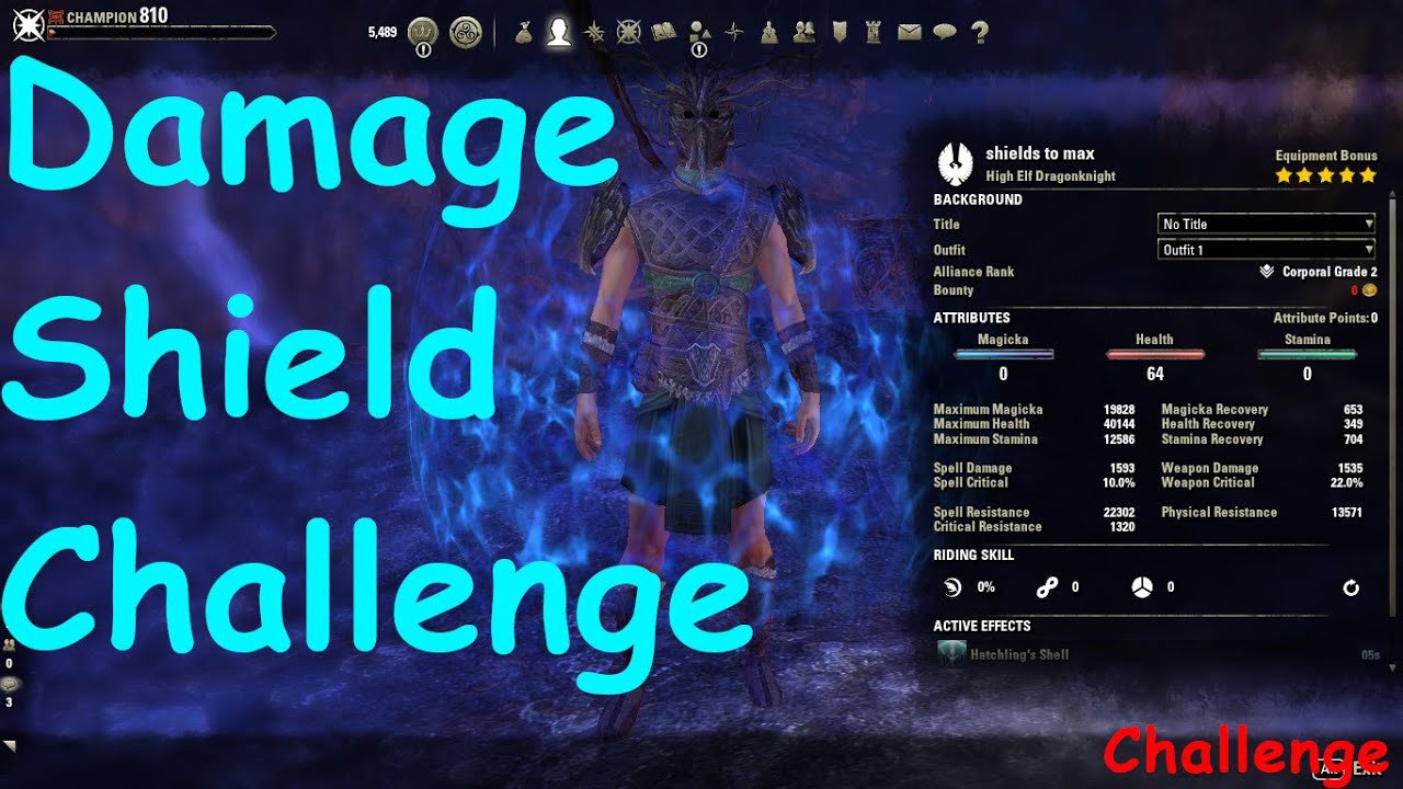 ESODamage shield challenge YouTube