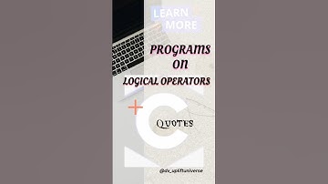 programs on logical operators|c notes|quotes|#programmingshorts  #coding #cnotes
